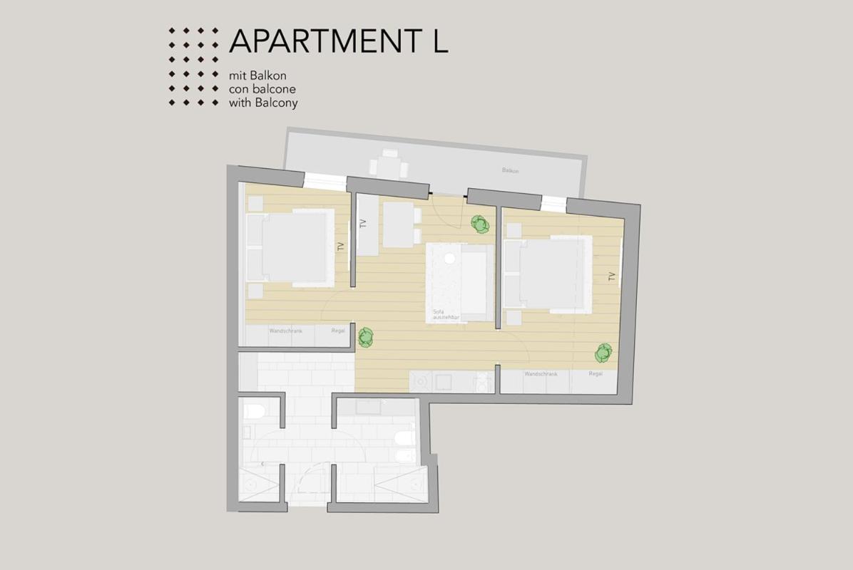 Hofergut Suites & Apartments Рисконе Стая снимка